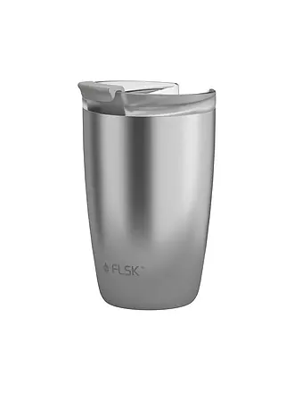 FLSK | Tazza termica - Tazza thermos CUP Tazza da caffè da asporto 0,35 l Acciaio inossidabile Cioccolato | silber